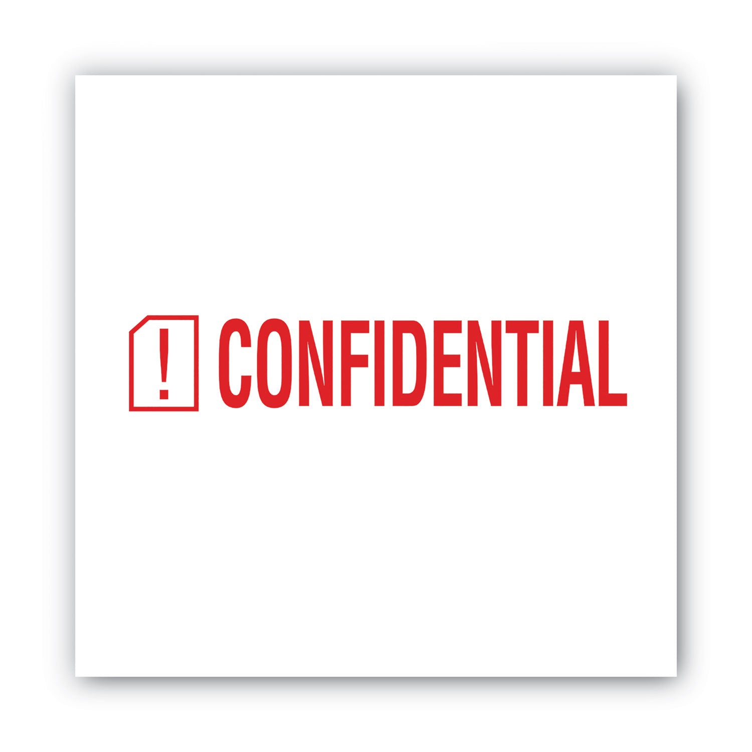 ACCUSTAMP2 Pre-Inked Shutter Stamp, Red, CONFIDENTIAL, 1.63 x 0.5