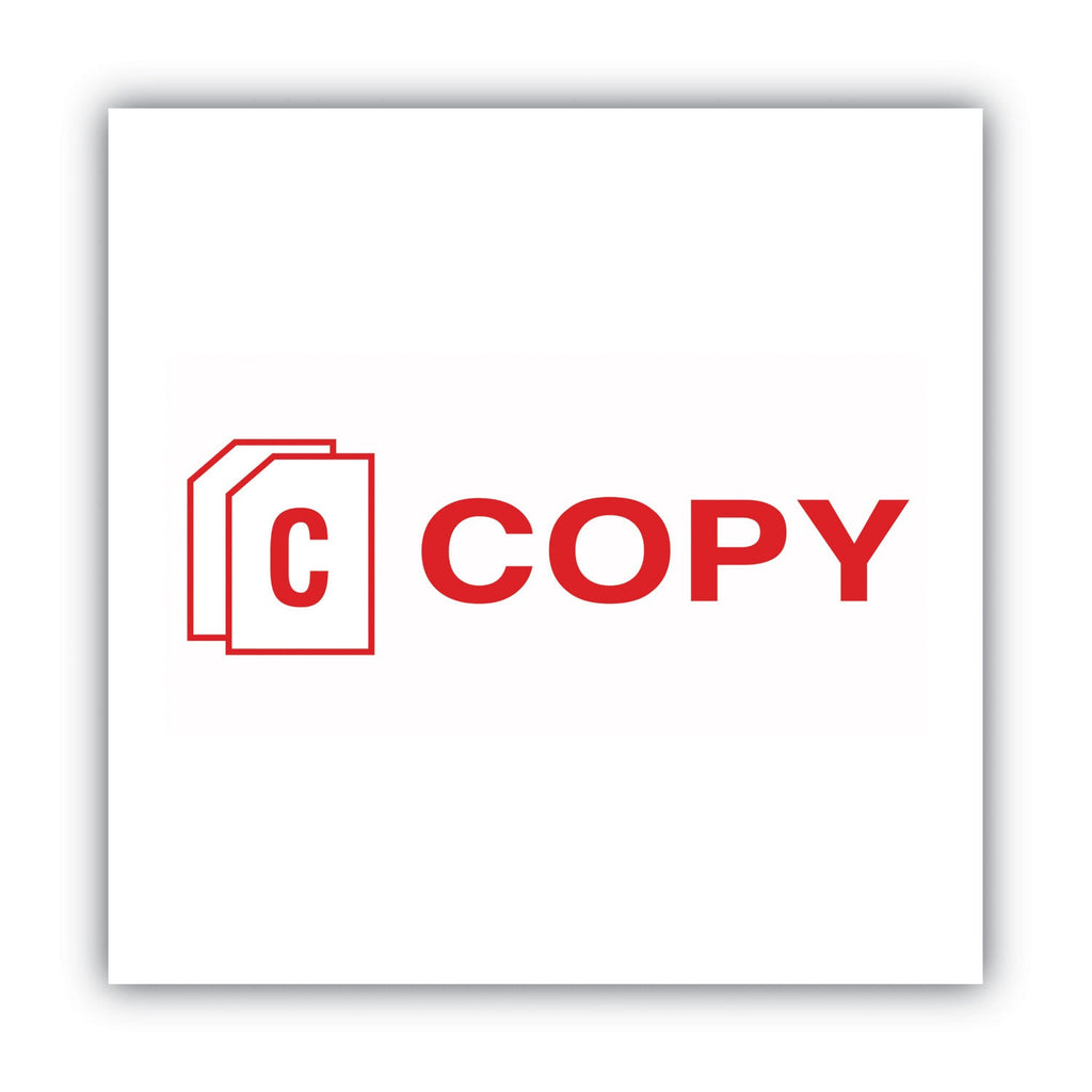 ACCUSTAMP2 Pre-Inked Shutter Stamp, Red, COPY, 1.63 x 0.5