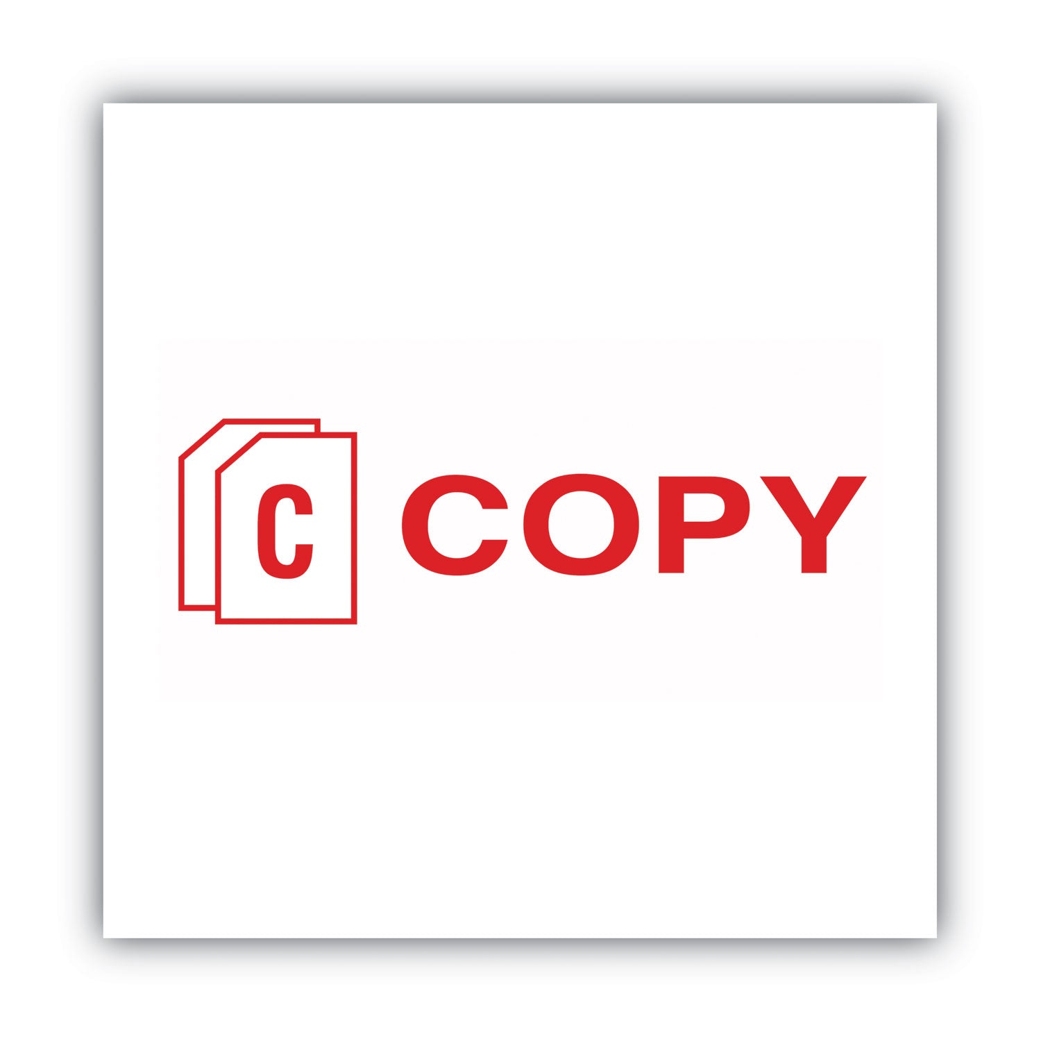 ACCUSTAMP2 Pre-Inked Shutter Stamp, Red, COPY, 1.63 x 0.5