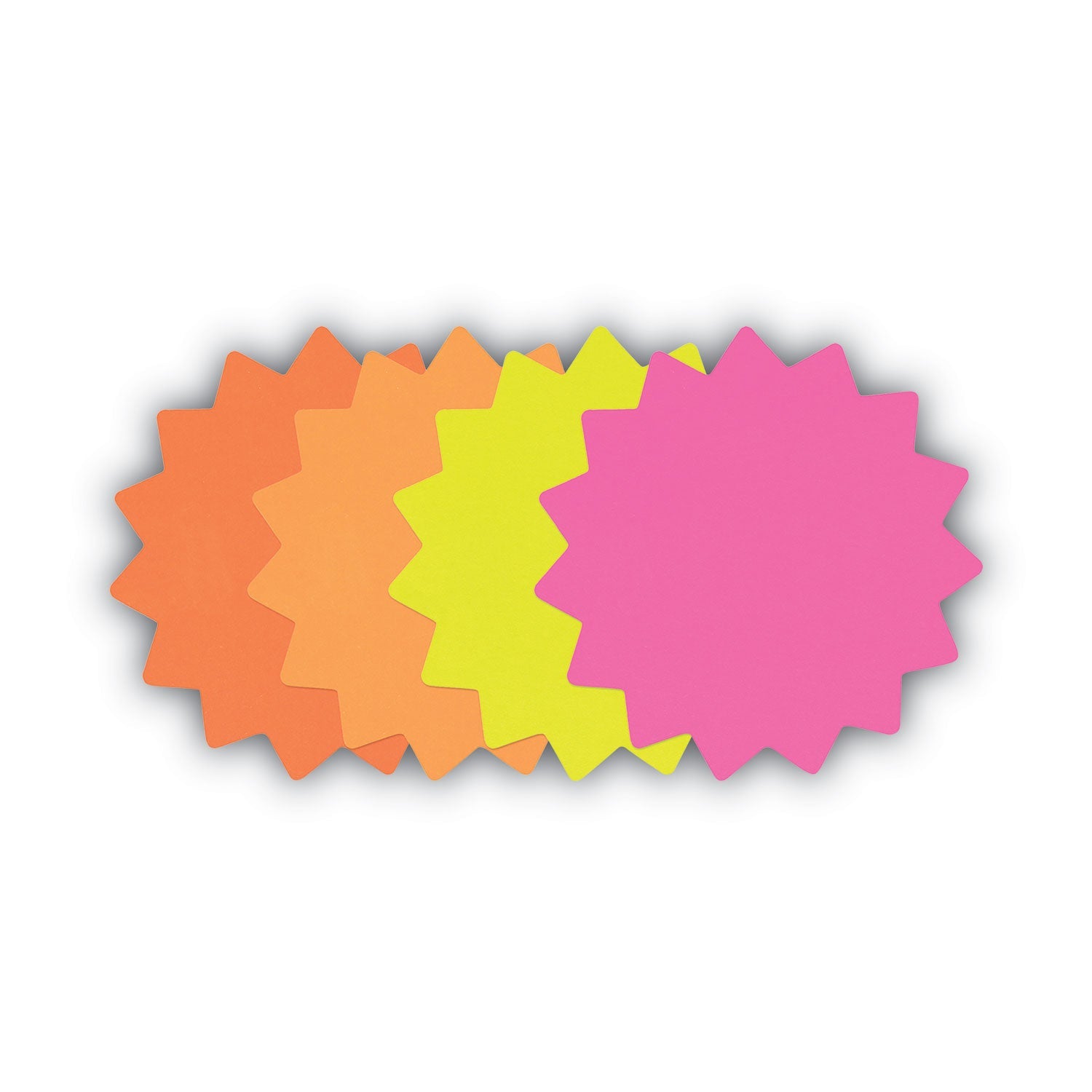 COSCO Die Cut Paper Signs, 4" Round, Assorted Colors, Pack of 60 Each