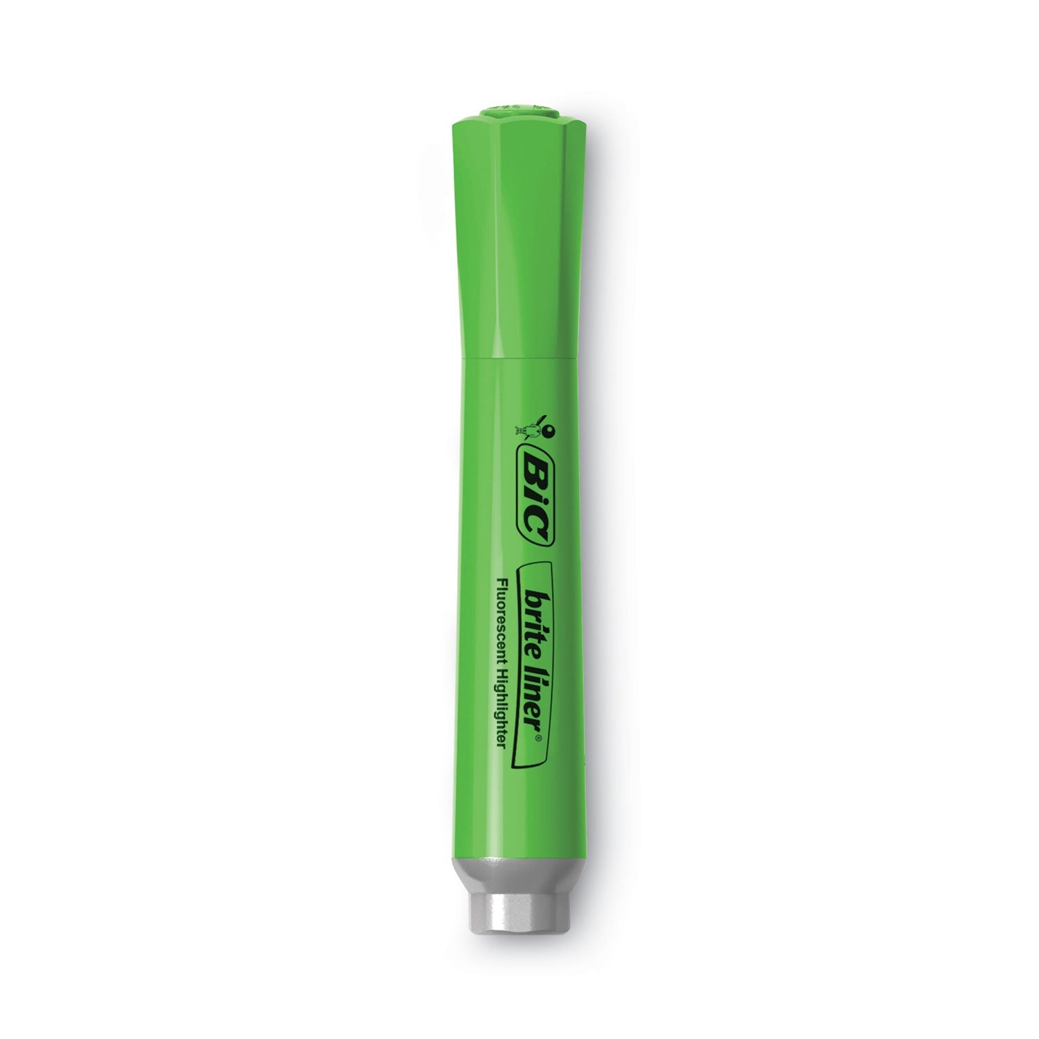 BIC Brite Liner Tank-Style Highlighter, Assorted Ink Colors, Chisel Tip, Assorted Barrel Colors, 4/Set