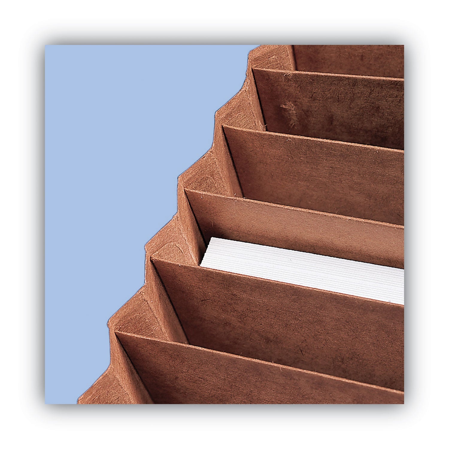 Smead TUFF Expanding Open-Top Stadium File, 31 Sections, 1/31-Cut Tabs, Legal Size, Redrope