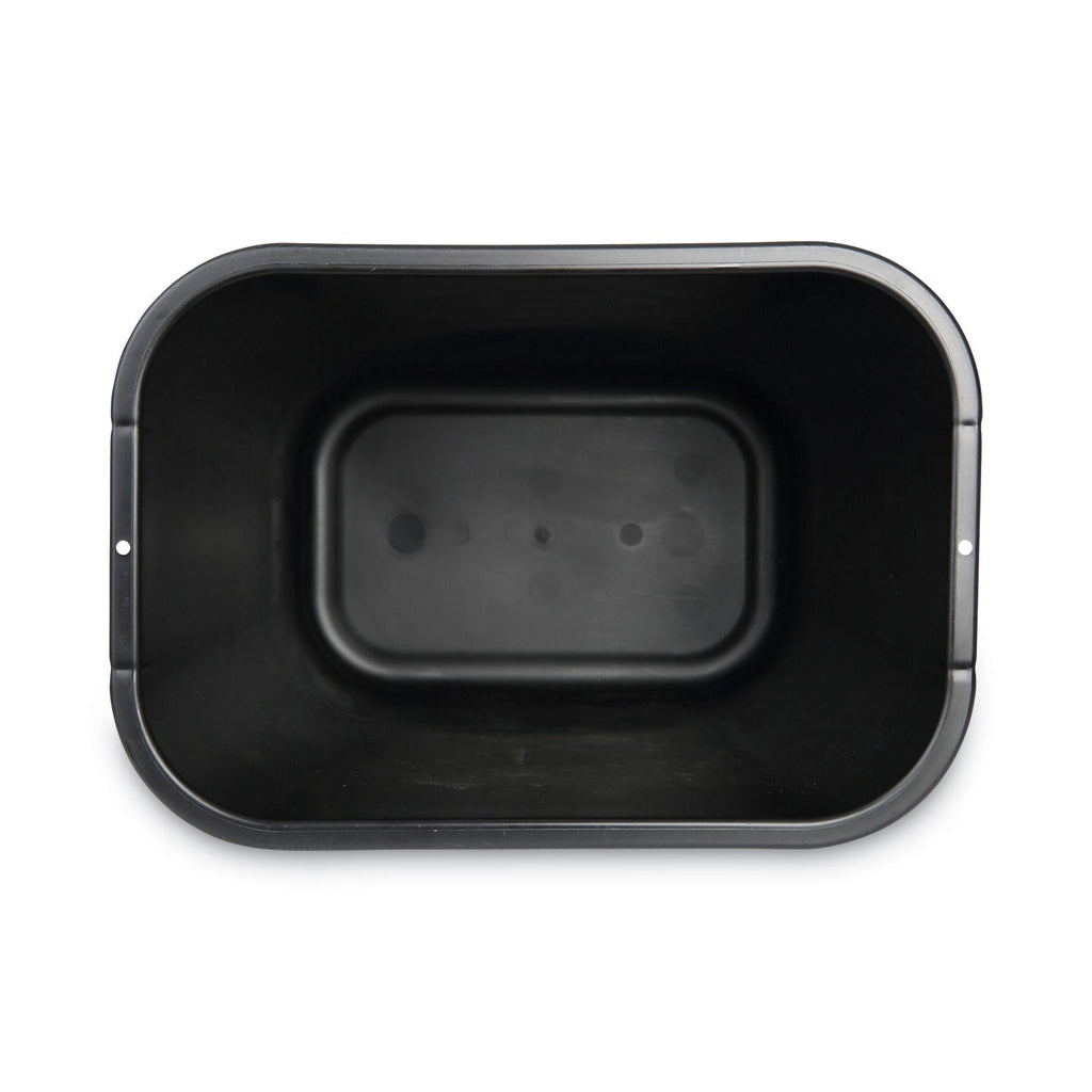 Boardwalk Soft-Sided Wastebasket, 14 qt, Plastic, Black
