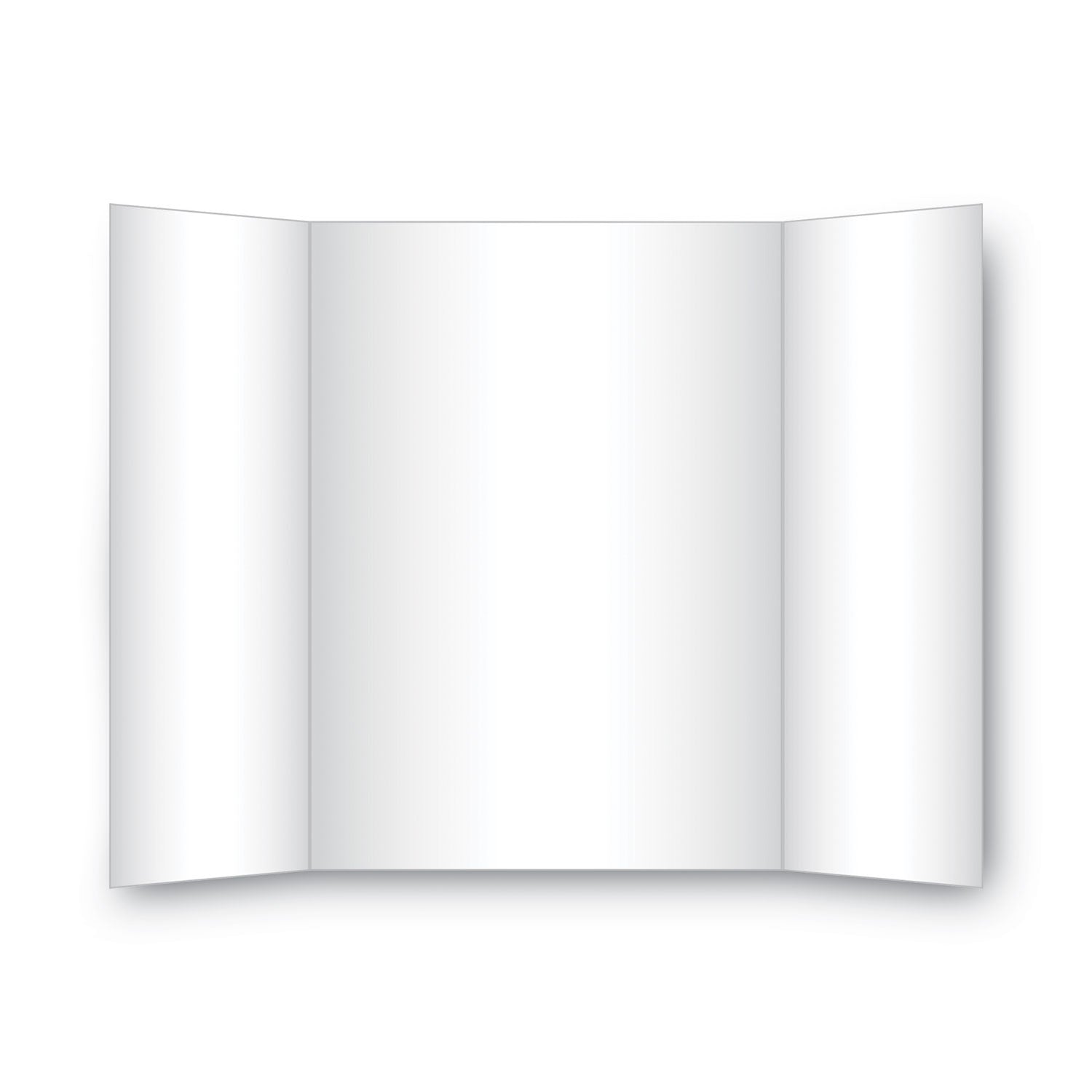 Eco Brites Two Cool Tri-Fold Poster Board, 36 x 48, Black/White, 6/Carton