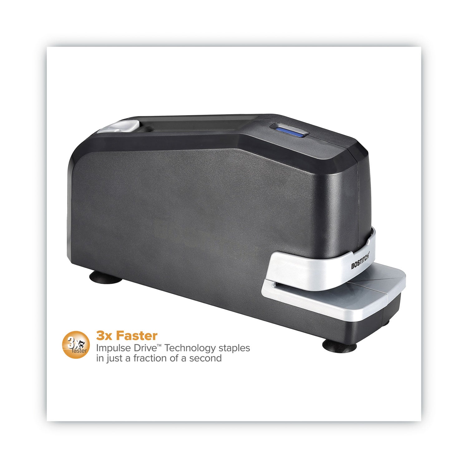 Bostitch Impulse 30 Electric Stapler, 30-Sheet Capacity, Black