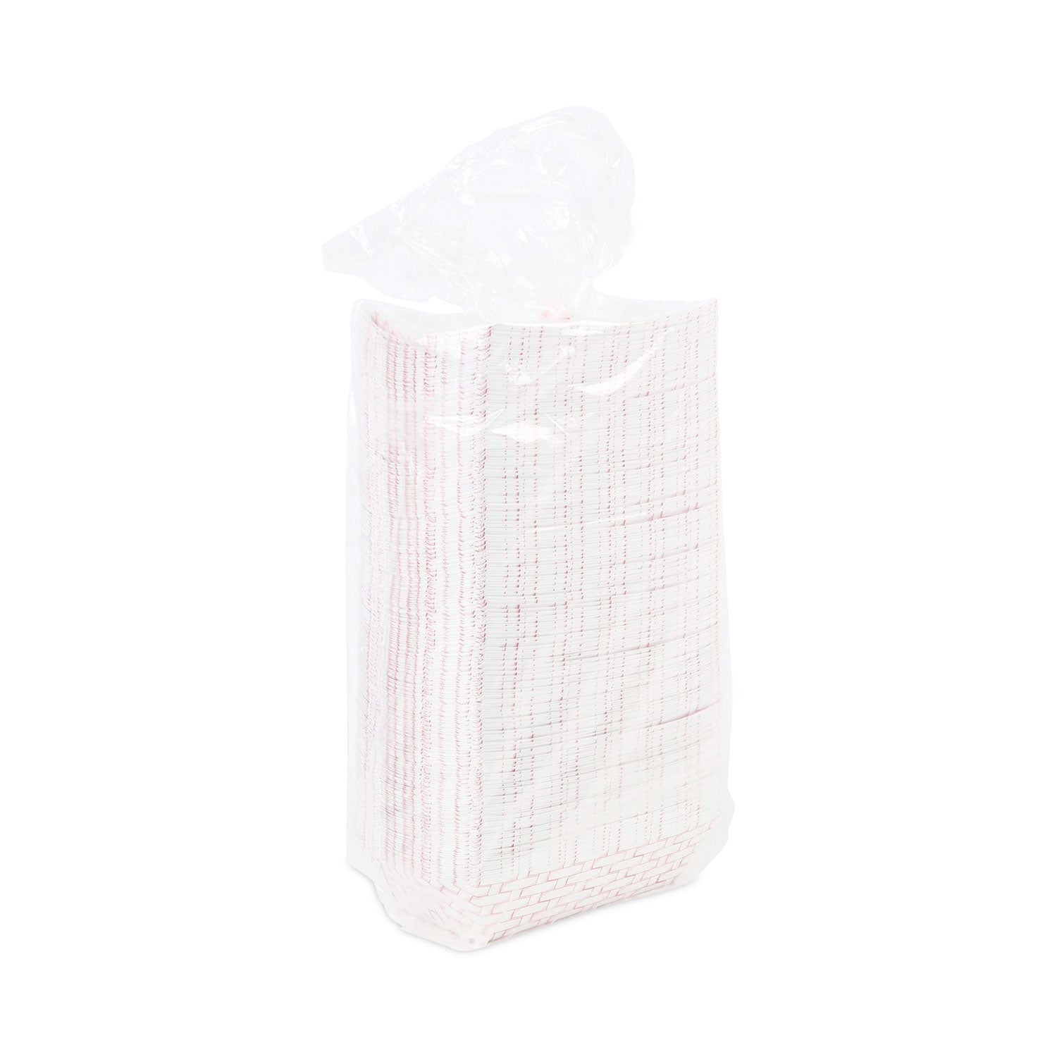 Boardwalk Paper Food Baskets, 5 lb Capacity, Red/White, 500/Carton