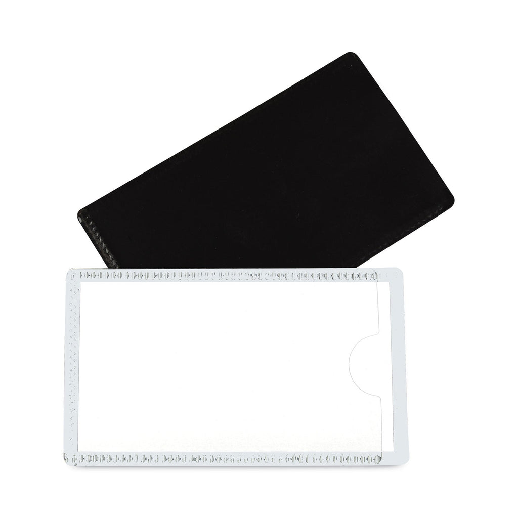 C-Line Slap-Stick Magnetic Label Holders, Side Load, 4.25 x 2.5, White, 10/Pack