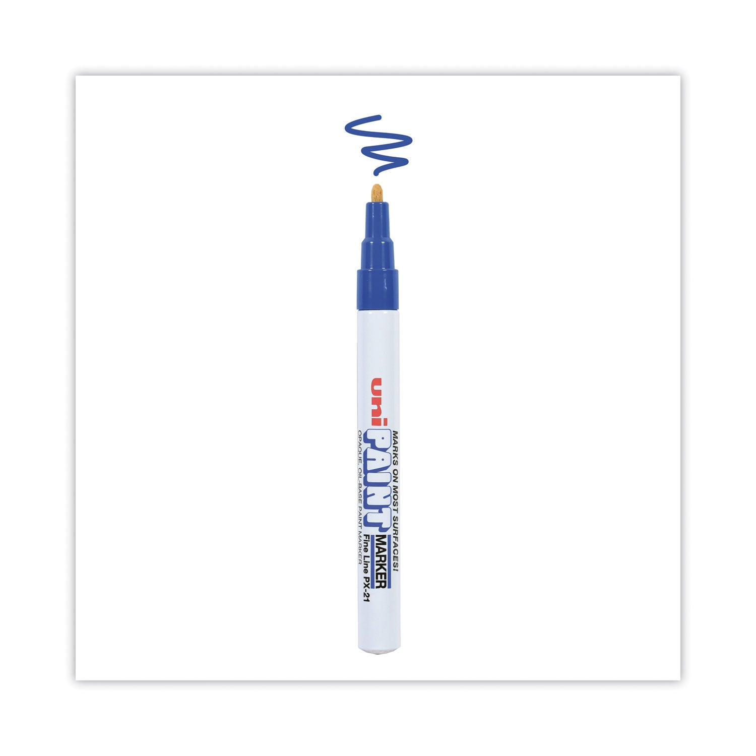 uni Permanent Marker, Fine Bullet Tip, Blue