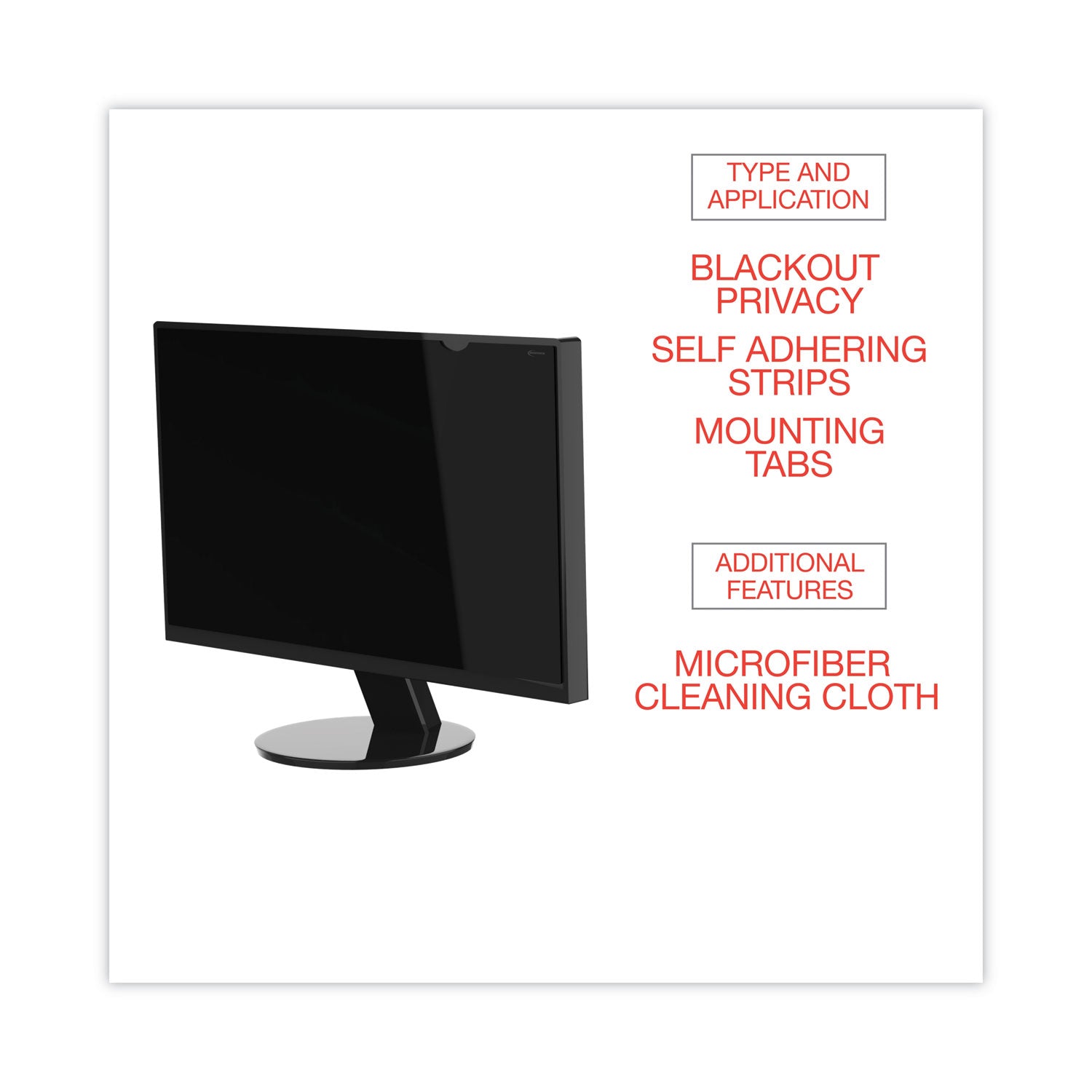 Innovera Blackout Privacy Filter for 14" Widescreen Notebook, 16:9 Aspect Ratio