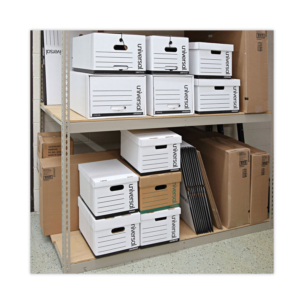 Universal Heavy-Duty Storage Drawers, Letter Files, 14" x 25.5" x 11.5", White, 6/Carton