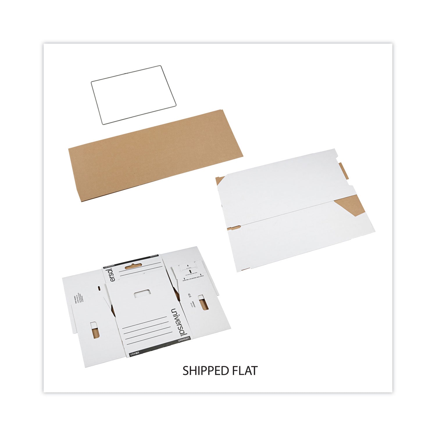 Universal Heavy-Duty Storage Drawers, Legal Files, 17.25" x 25.5" x 11.5", White, 6/Carton