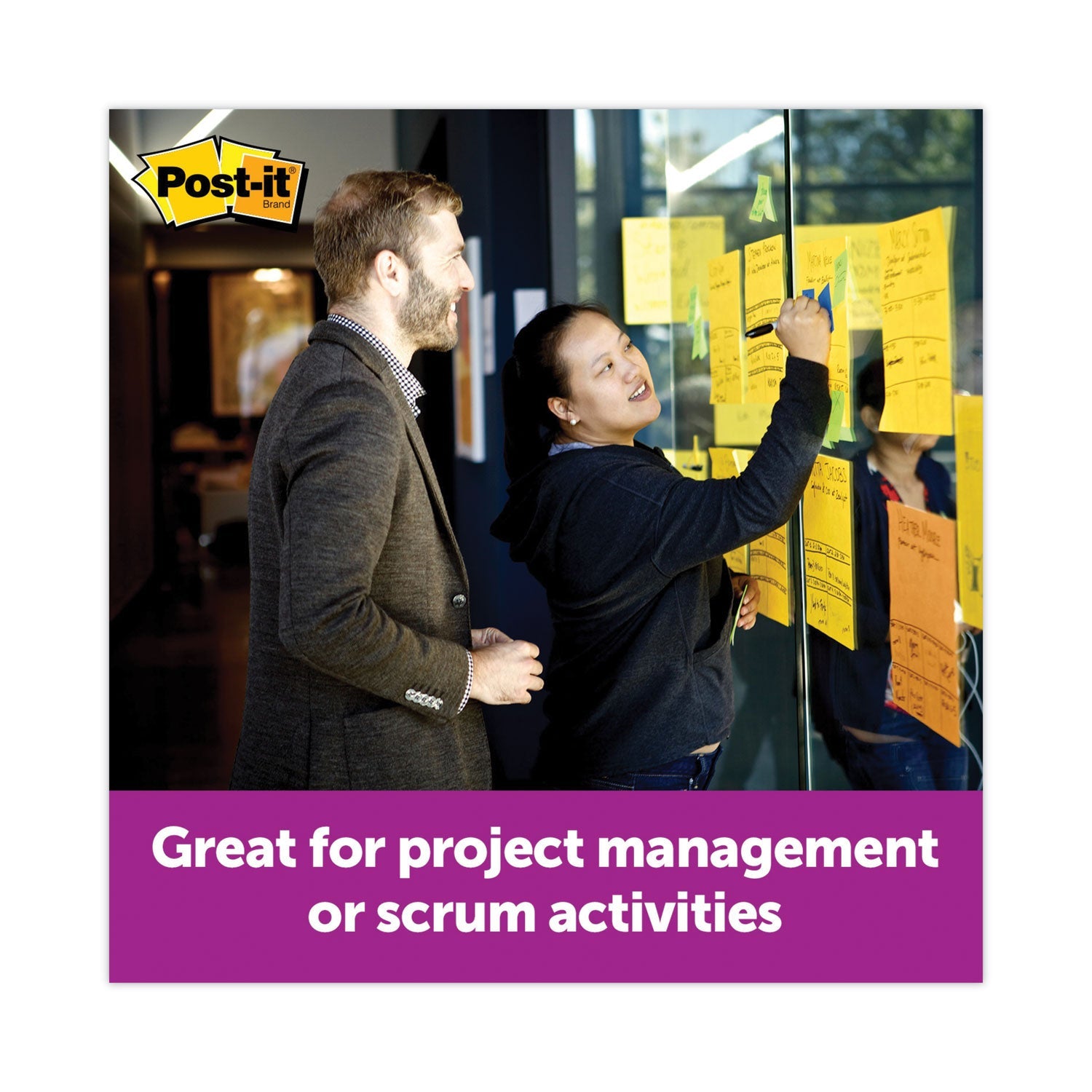 Post-it Big Notes, Unruled, 11 x 11, Green, 30 Sheets