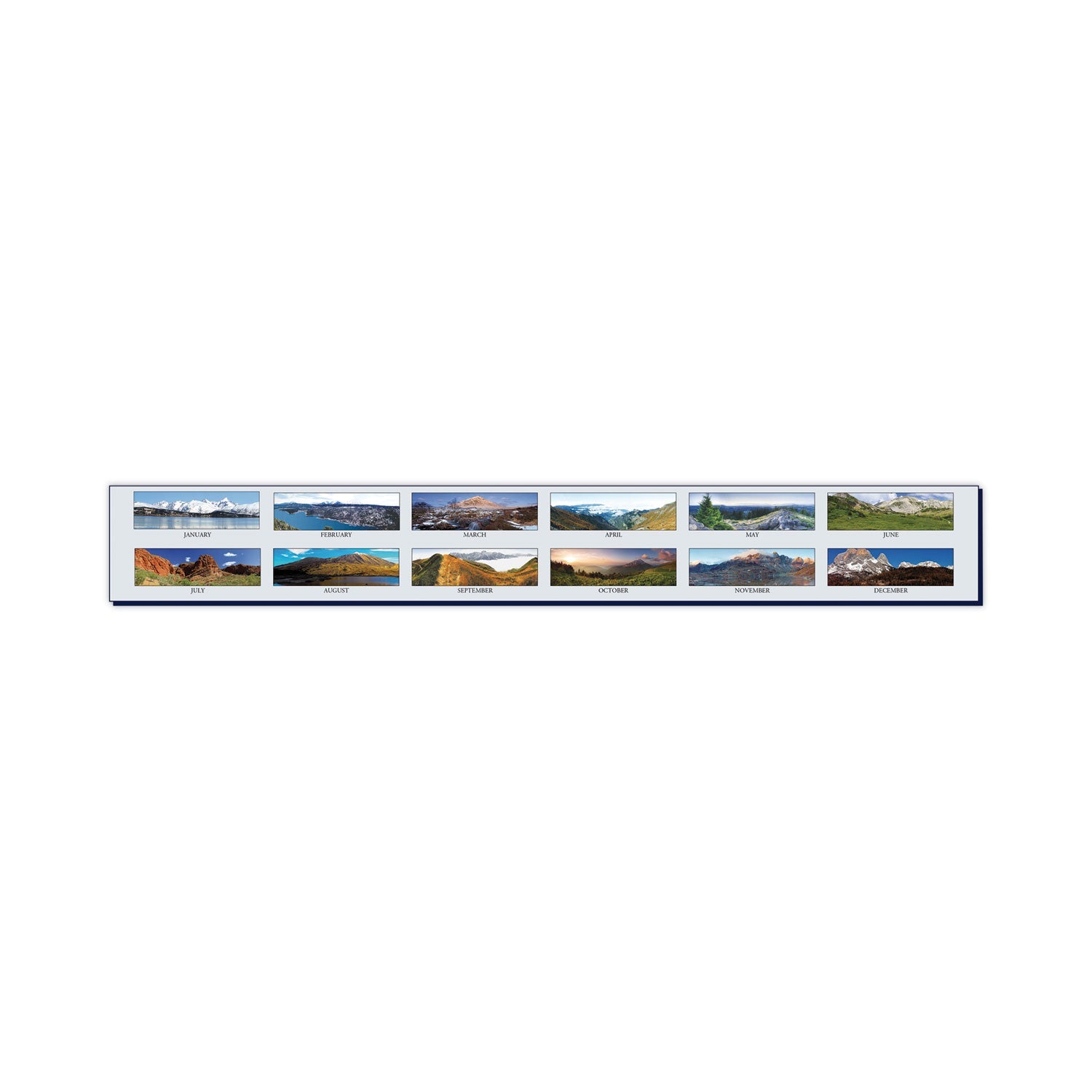 House of Doolittle Earthscapes Recycled Monthly Desk Pad Calendar, Mountains of the World Photos, 22 x 17, Black Corners,12-Month(Jan-Dec): 2023