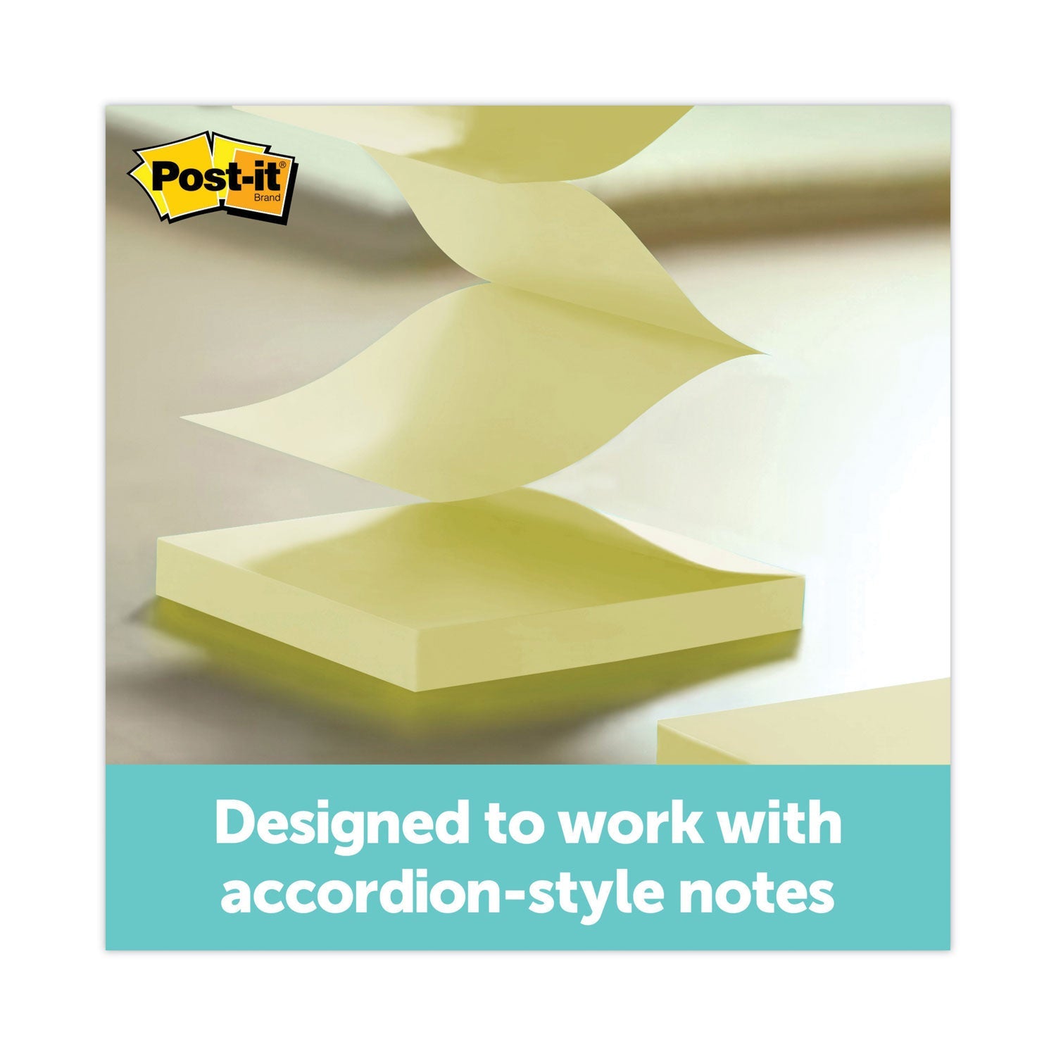 Post-it Clear Top Pop-up Note Dispenser, For 3 x 3 Pads, Black, Includes 50-Sheet Pad of Canary Yellow Pop-up Pad