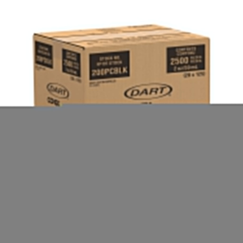 Dart Conex Complements Portion/Medicine Cups, 2 oz, Black, 125/Bag, 20 Bags/Carton