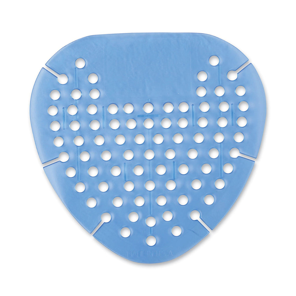 Boardwalk Gem Urinal Screens, Cotton Blossom Scent, Blue, 12/Box
