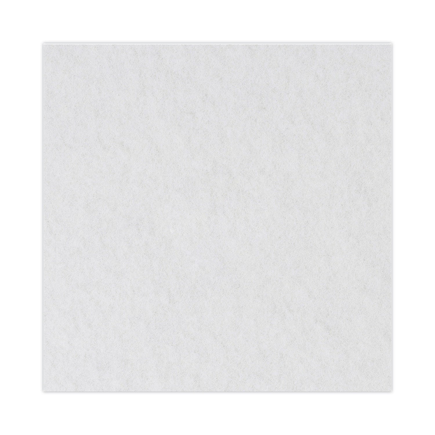Boardwalk Polishing Floor Pads, 24" Diameter, White, 5/Carton