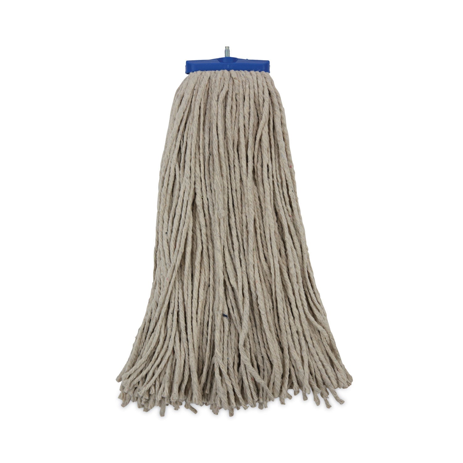 Boardwalk Mop Head, Lie-Flat Head, Cotton Fiber, 24 oz., White, 12/Carton