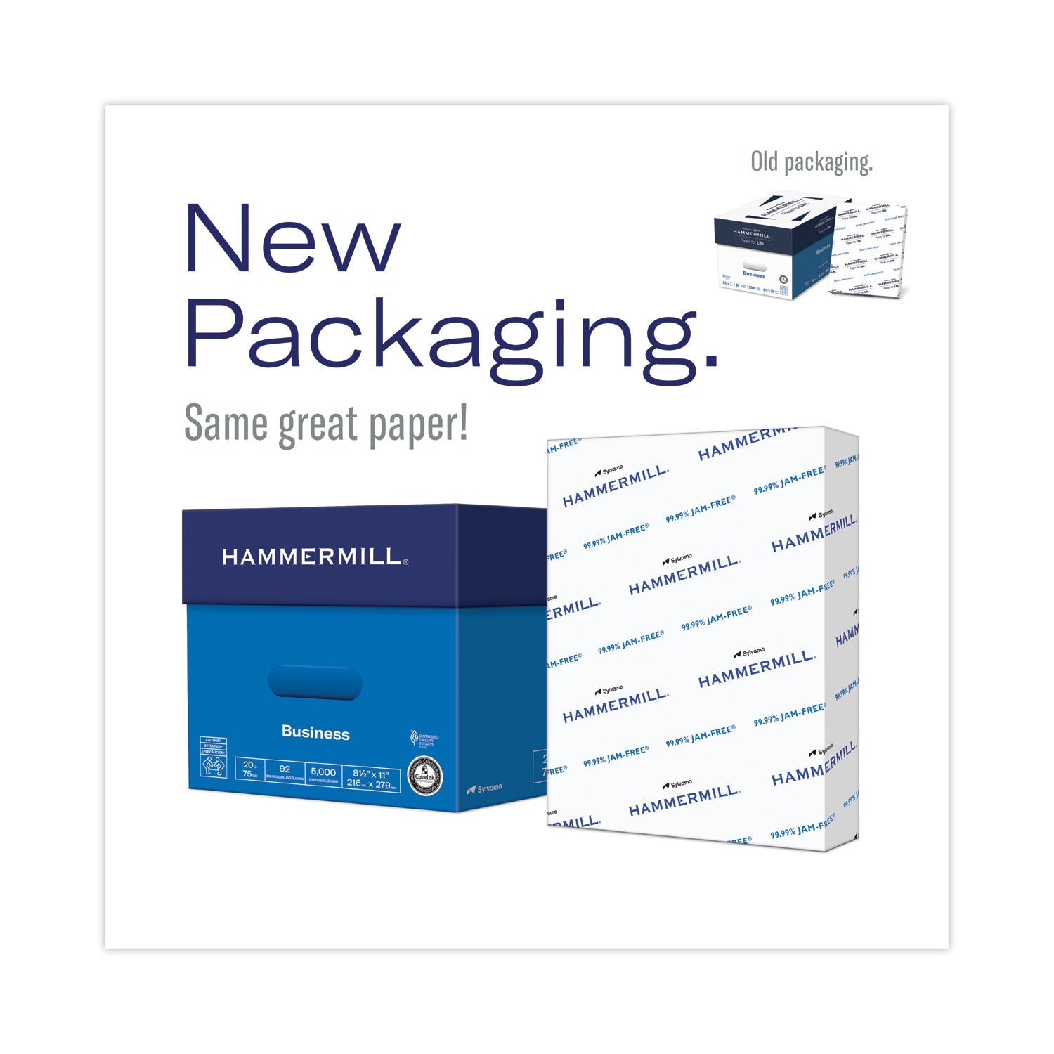 Hammermill Copy Plus Print Paper, 92 Bright, 3-Hole, 20 lb Bond Weight, 8.5 x 11, White, 500 Sheets/Ream, 10 Reams/Carton