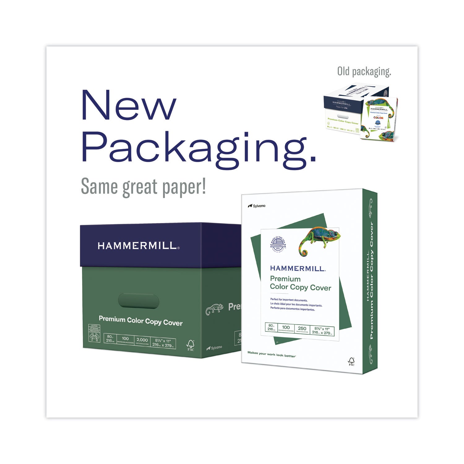 Hammermill Premium Color Copy Cover, 100 Bright, 100 lb Cover Weight, 8.5 x 11, 250 Sheets/Pack, 6 Packs/Carton