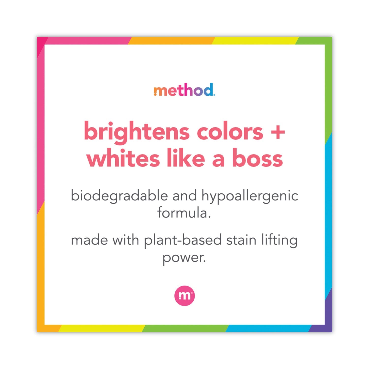 Method 4X Concentrated Laundry Detergent, Beach Sage, 53.5 oz Bottle, 4/Carton