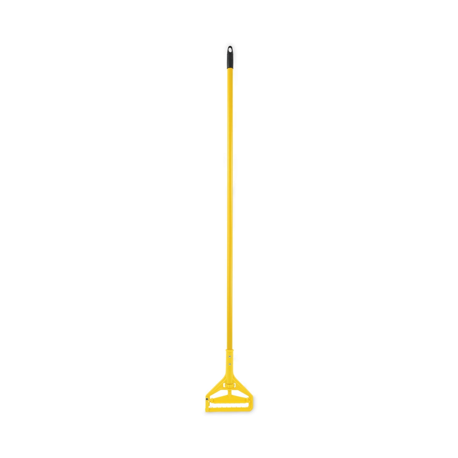 Boardwalk Looped End Mop Kit, Medium Blue Cotton/Rayon/Synthetic Head, 60" Yellow Metal/Polypropylene Handle