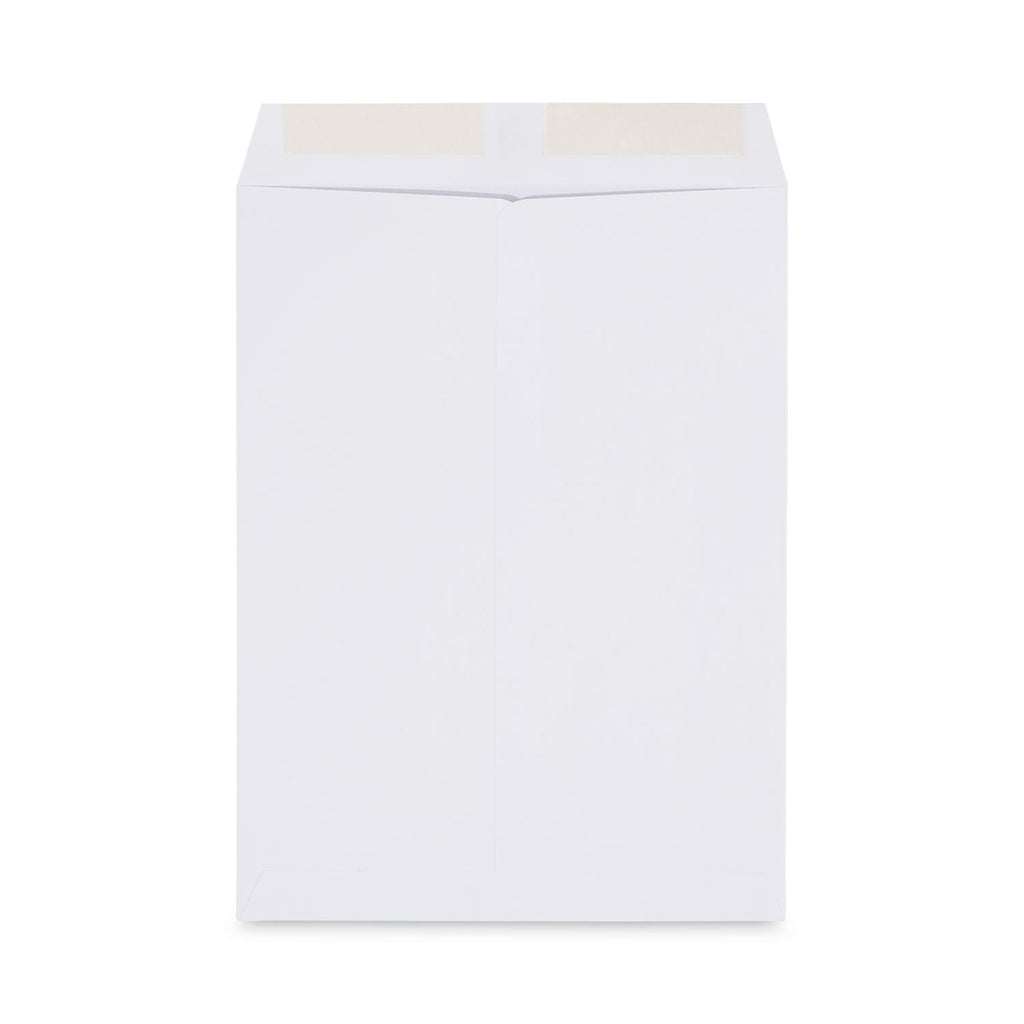 Universal Peel Seal Strip Catalog Envelope, #10 1/2, Square Flap, Self-Adhesive Closure, 9 x 12, White, 100/Box