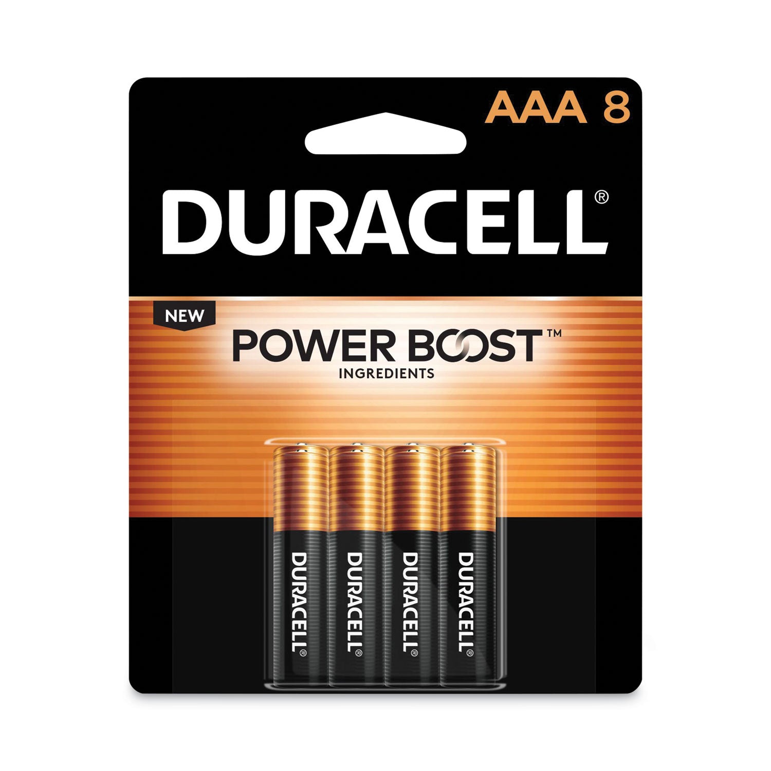 Duracell Power Boost CopperTop Alkaline AAA Batteries, 8/Pack, 40 Packs/Carton
