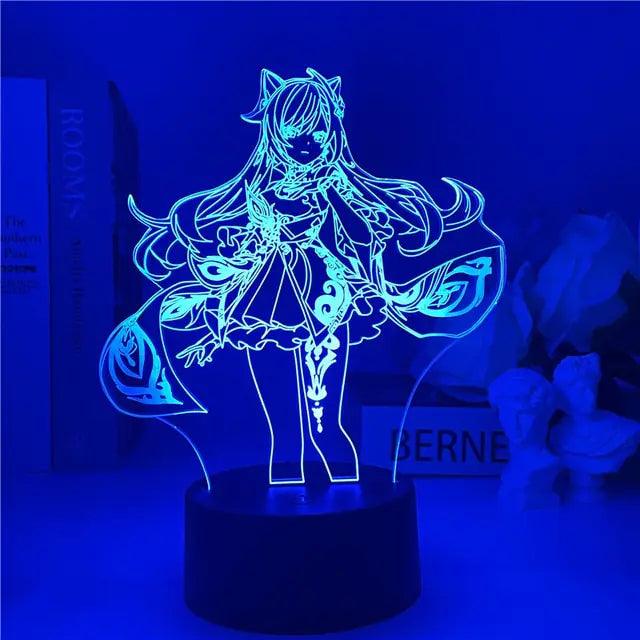 Genshin Impact Night Light 3D Illusion
