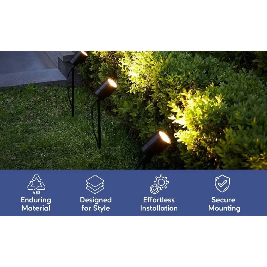 8-Inch Lawn Stakes with Side Wireway | 1/2 NPT Thread (Pack of 2)