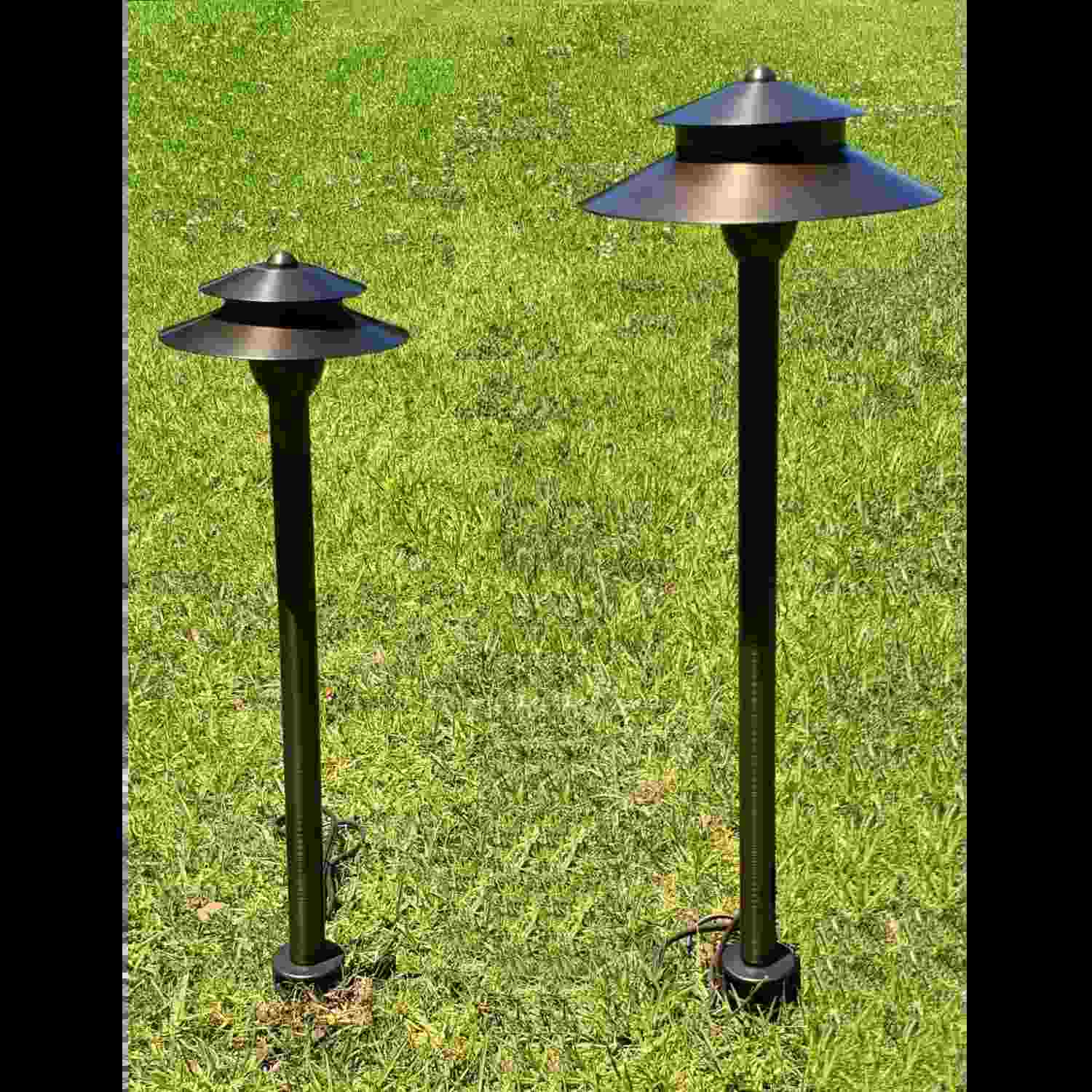 8-Inch Metal Ground Stakes with 1/2" NPT Thread for Installation