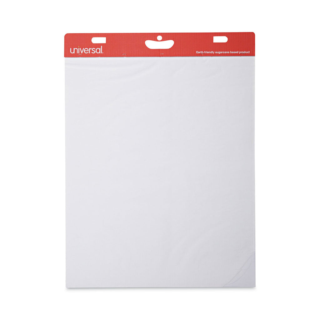 Universal Renewable Resource Sugarcane Based Easel Pads, Unruled, 27 x 34, White, 50 Sheets, 2/Carton