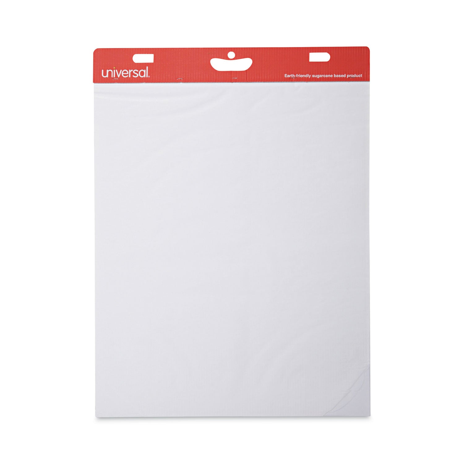 Universal Renewable Resource Sugarcane Based Easel Pads, Unruled, 27 x 34, White, 50 Sheets, 2/Carton