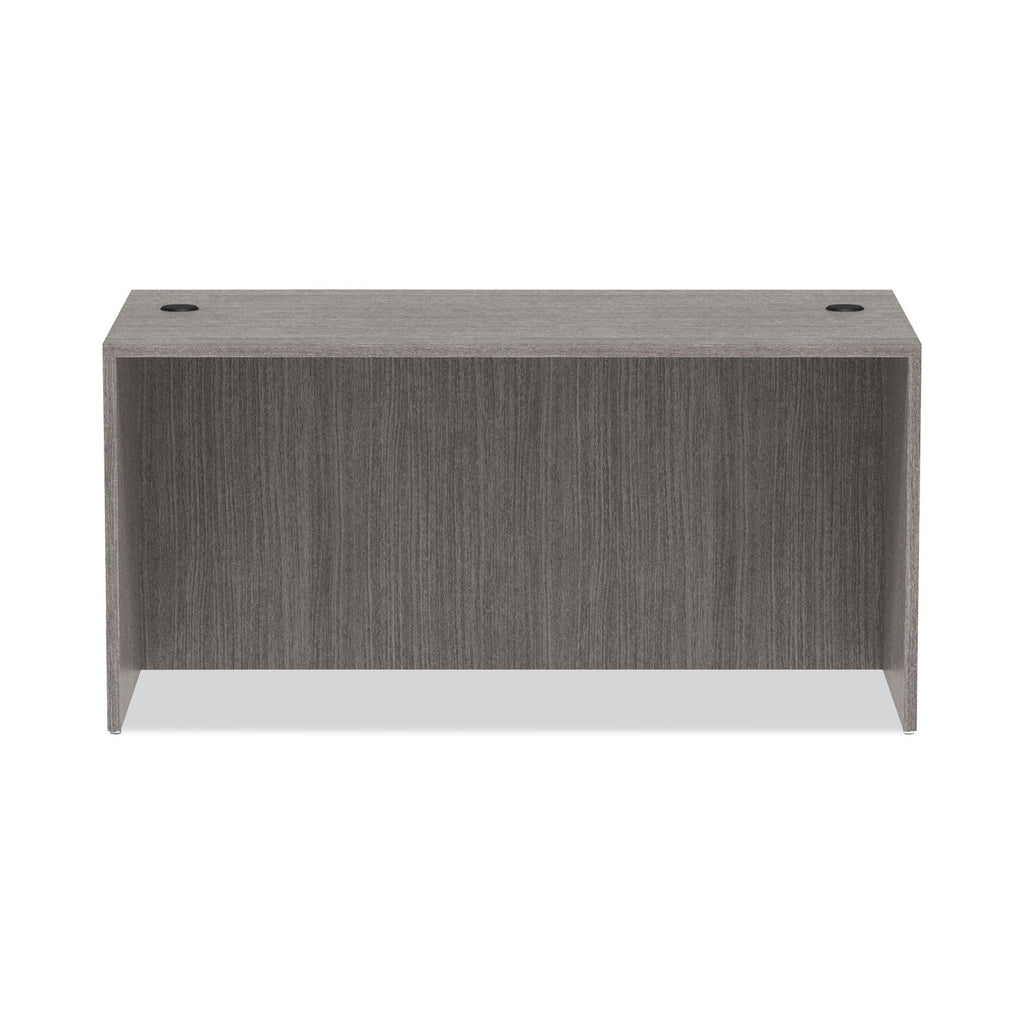 Alera Valencia Series Straight Front Desk Shell, 59.13" x 29.5" x 29.63", Gray