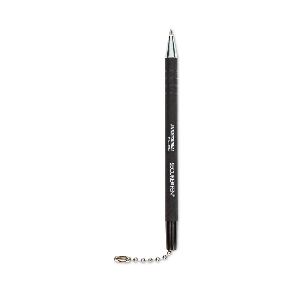 CONTROLTEK Replacement Antimicrobial Counter Chain Pen, Medium, 1 mm, Black Ink, Black