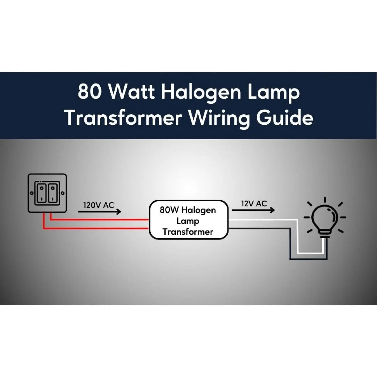 80W Halogen Electronic Transformer