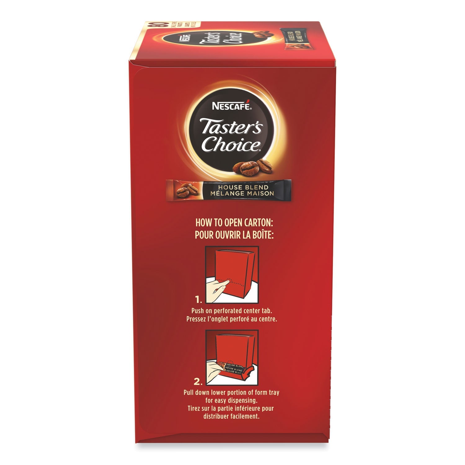 Nescafé Taster's Choice Stick Pack, House Blend, .06 oz, 480/Carton