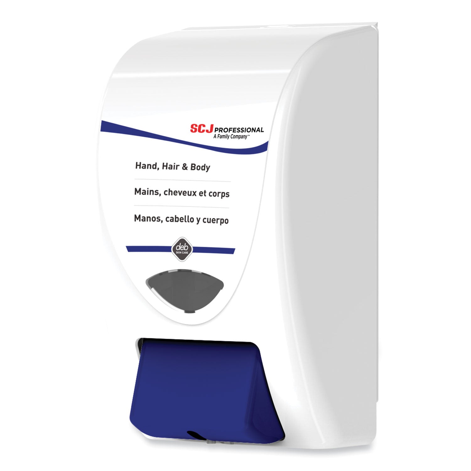 SC Johnson Professional Cleanse Hand, Hair and Body Dispenser, 2 L, 6.4 x 5.7 x 11.5, White/Blue, 15/Carton