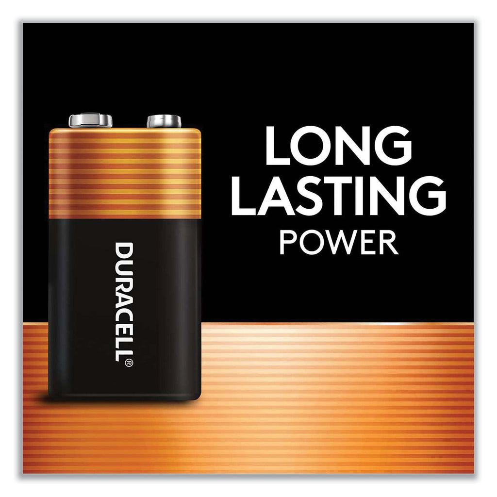 Duracell CopperTop Alkaline 9V Batteries, 72/Carton