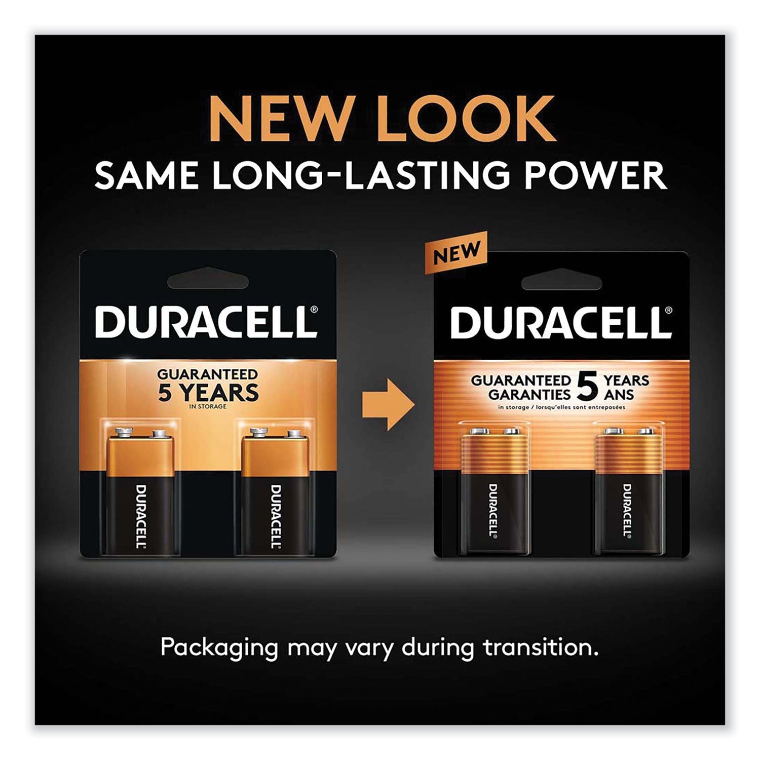 Duracell CopperTop Alkaline 9V Batteries, 72/Carton
