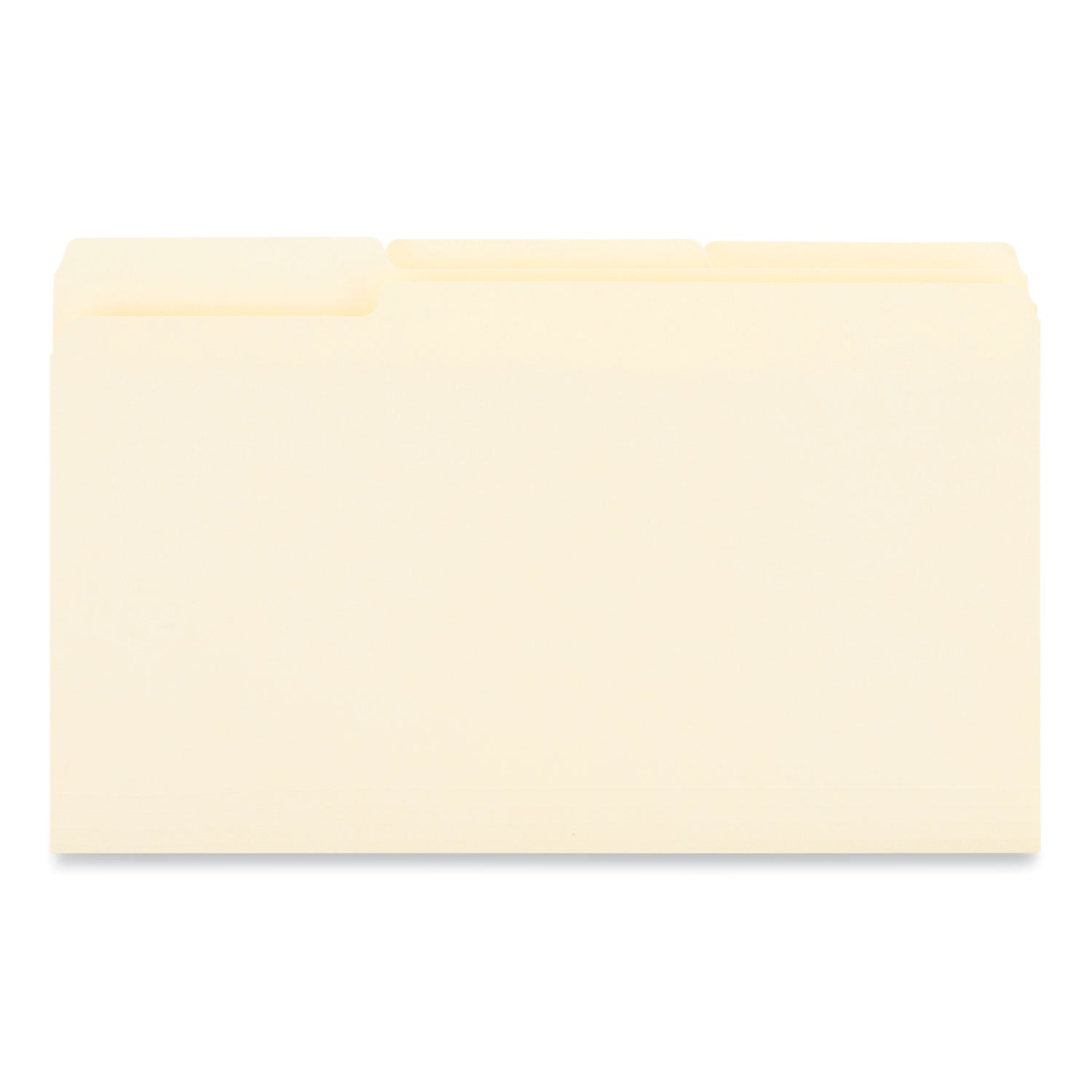 Universal Interior File Folders, 1/3-Cut Tabs: Assorted, Legal Size, 9.5-pt Manila, 100/Box