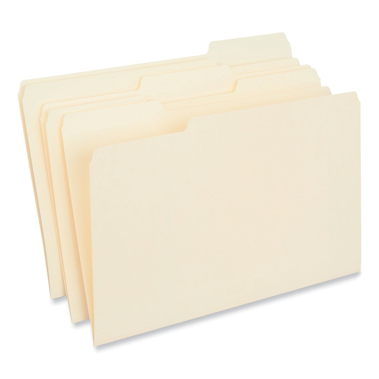 Universal Interior File Folders, 1/3-Cut Tabs: Assorted, Legal Size, 9.5-pt Manila, 100/Box