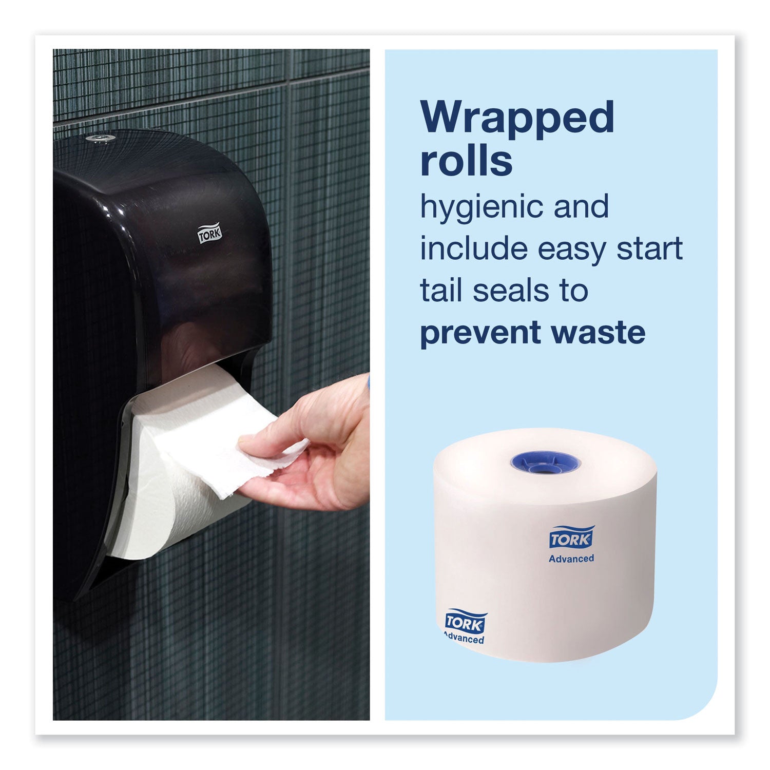Tork Advanced High Capacity Bath Tissue, Septic Safe, 2-Ply, White, 1,000 Sheets/Roll, 36/Carton
