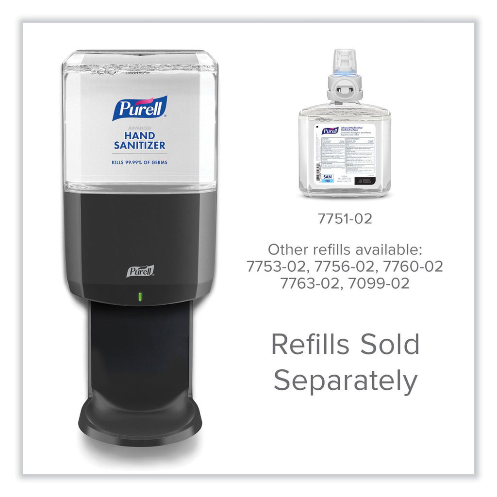 PURELL ES8 Touch Free Hand Sanitizer Dispenser, 1,200 mL, 5.25 x 8.56 x 12.13, Graphite