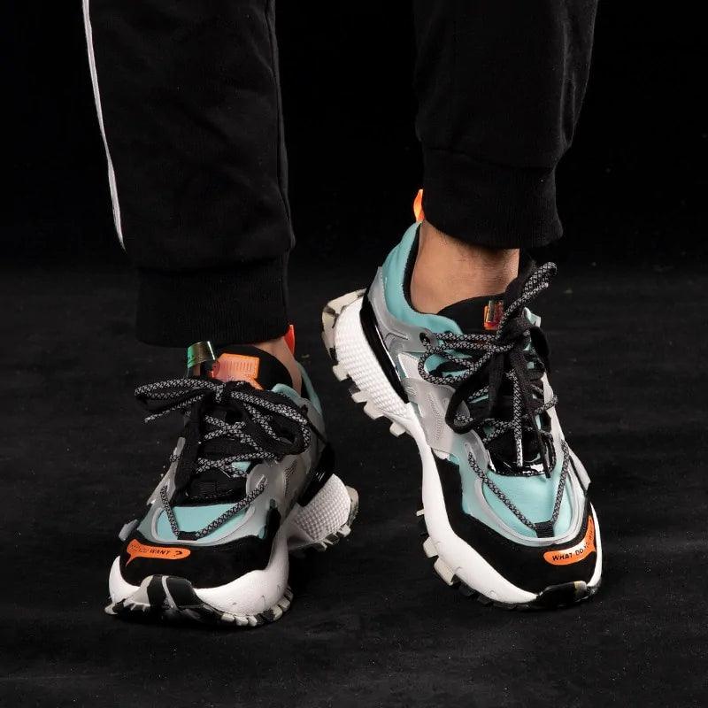 Sneakers Suede Genuine Leather