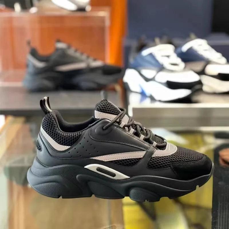 Lace-Up Flat Sneakers