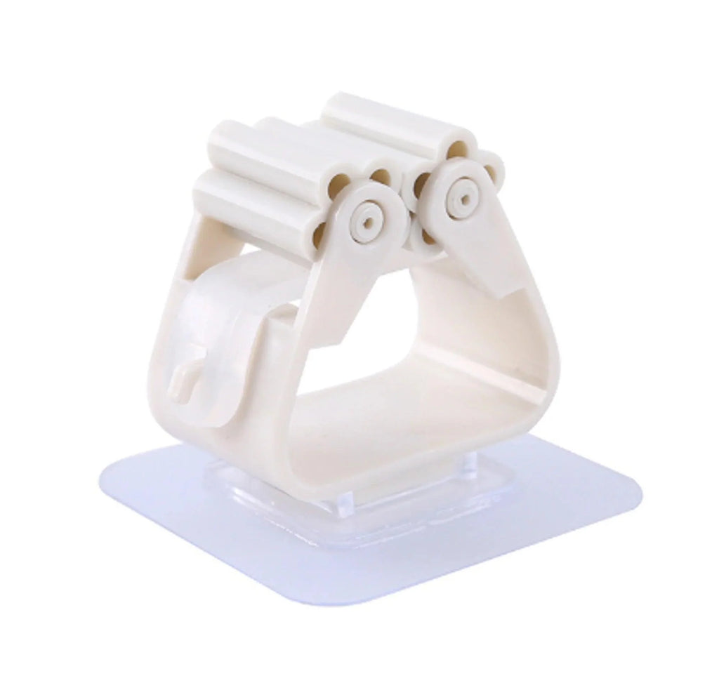 Adhesive Multi-Purpose Hooks Wall Mounted Mop Organizer Holder