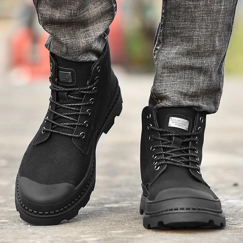 Black Warm Winter Boots