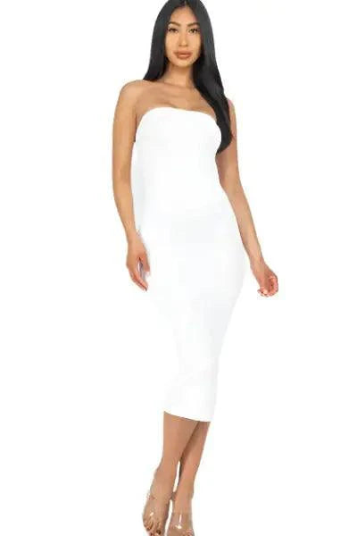 BANDEAU STRAPLESS DRESS