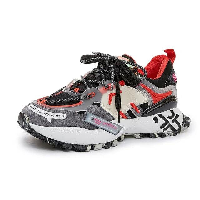 Sneakers Suede Genuine Leather